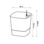 greensense aqua care vierkant 38cm houtskoolgrijs
